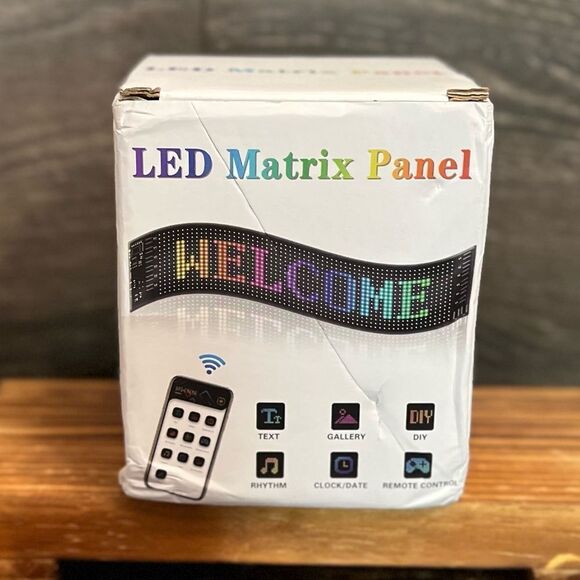 RGB Matrix Pixel Panel Scrolling Bright Advertising LED Signs (20x64 pix-7x36in) - Picture 7 of 13